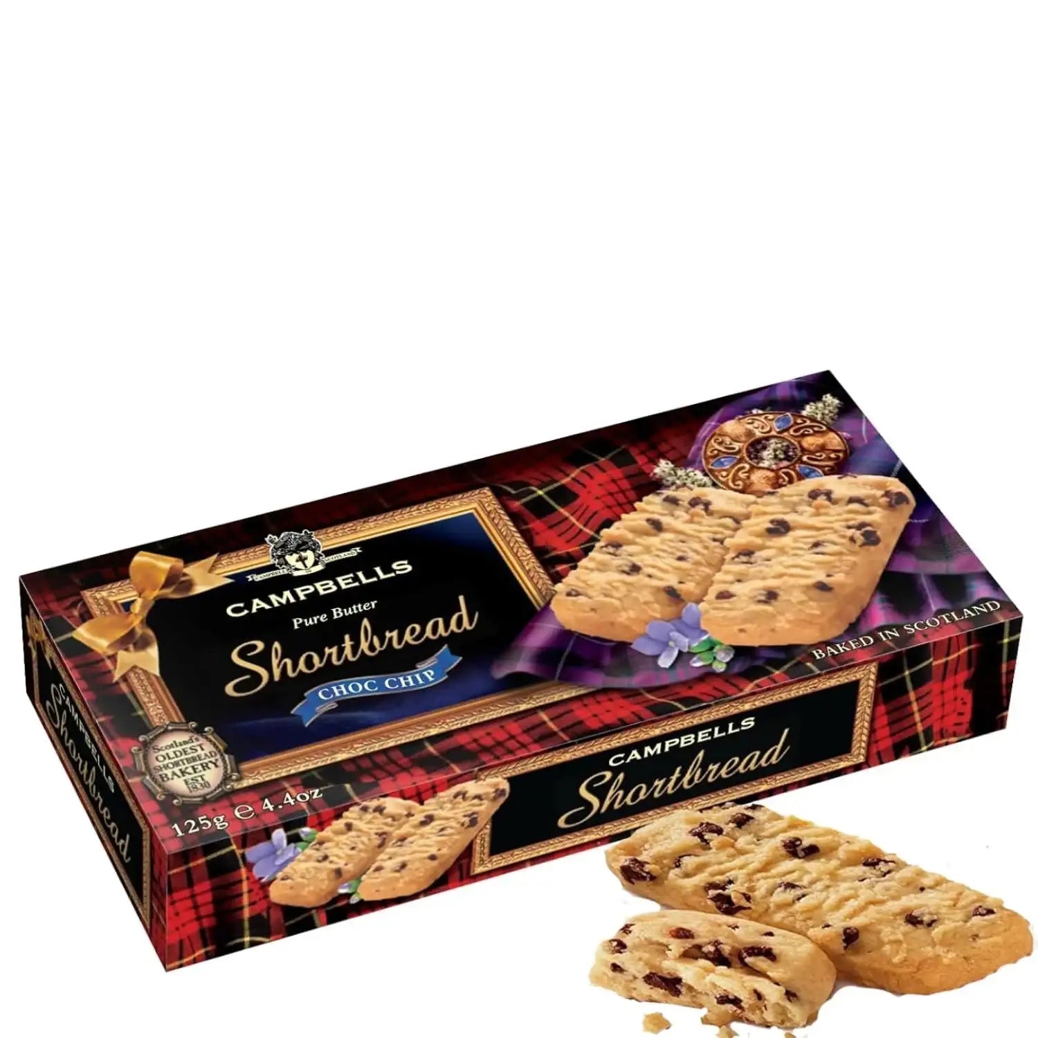 Campbells Shortbread Chocolate Chip 125g