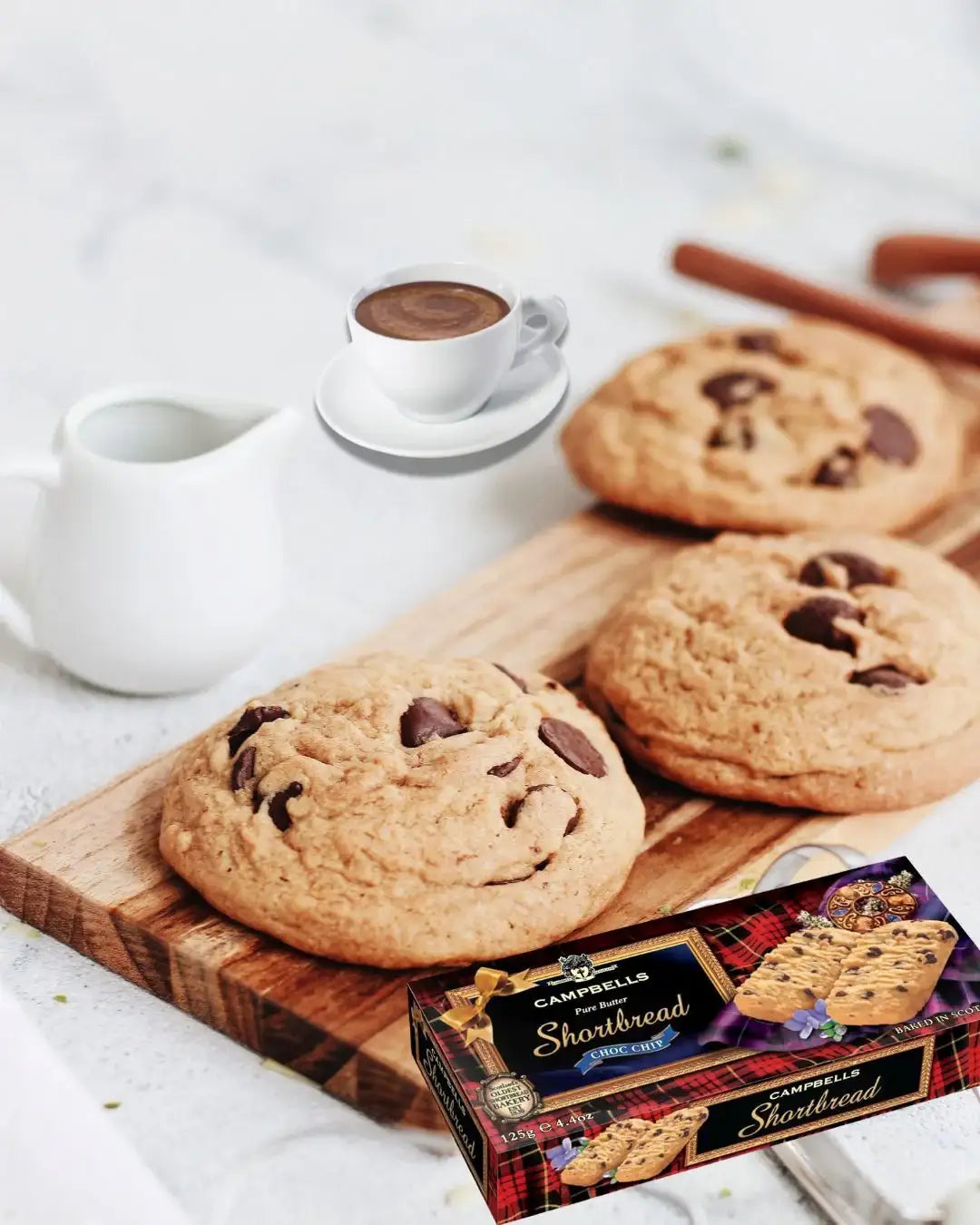 Campbells Shortbread Chocolate Chip 125g