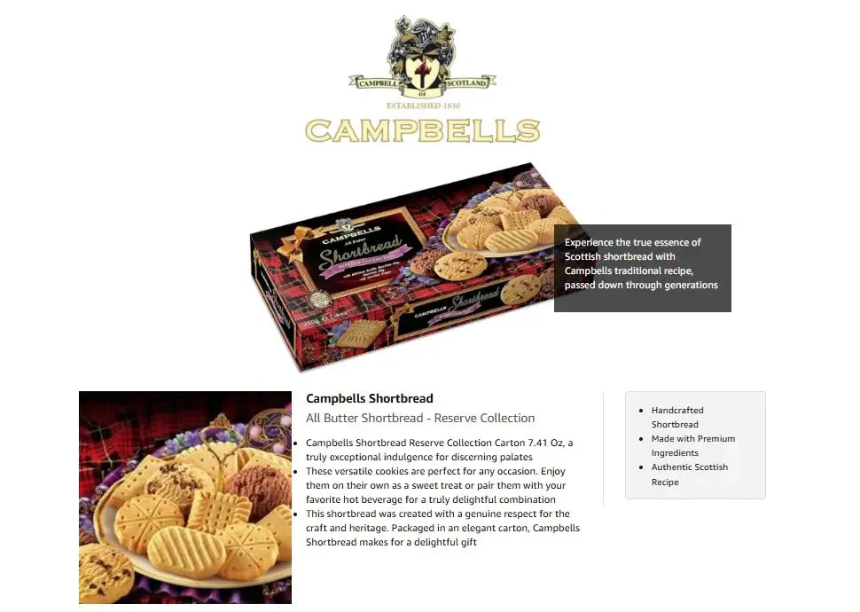 Campbells Shortbread Reserve Collection 210g