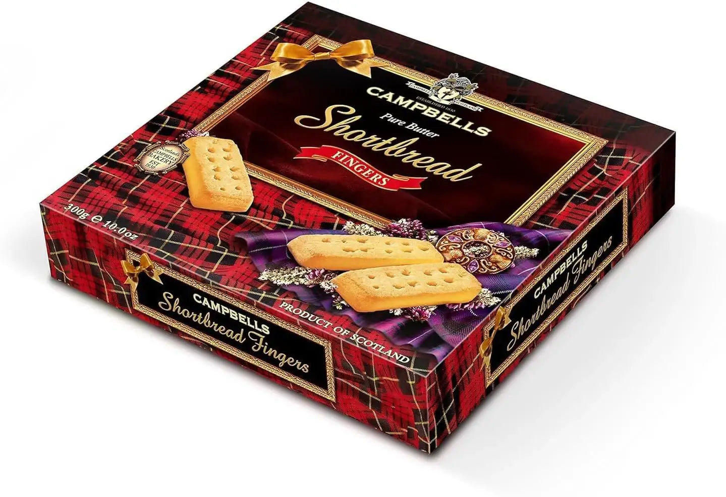 Campbells Shortbread Pure Butter Traditional Fingers Carton 300g