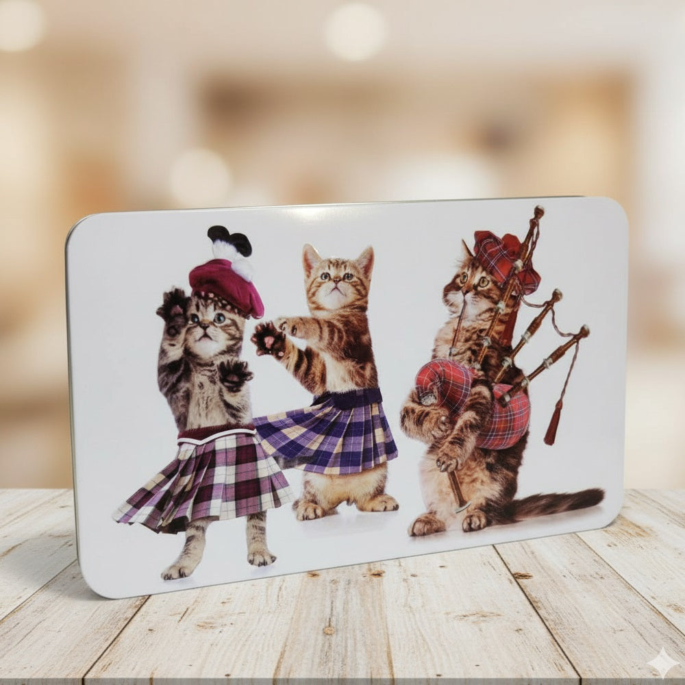 Campbells Shortbread Dancing Fingers Cat Tin 300g product image