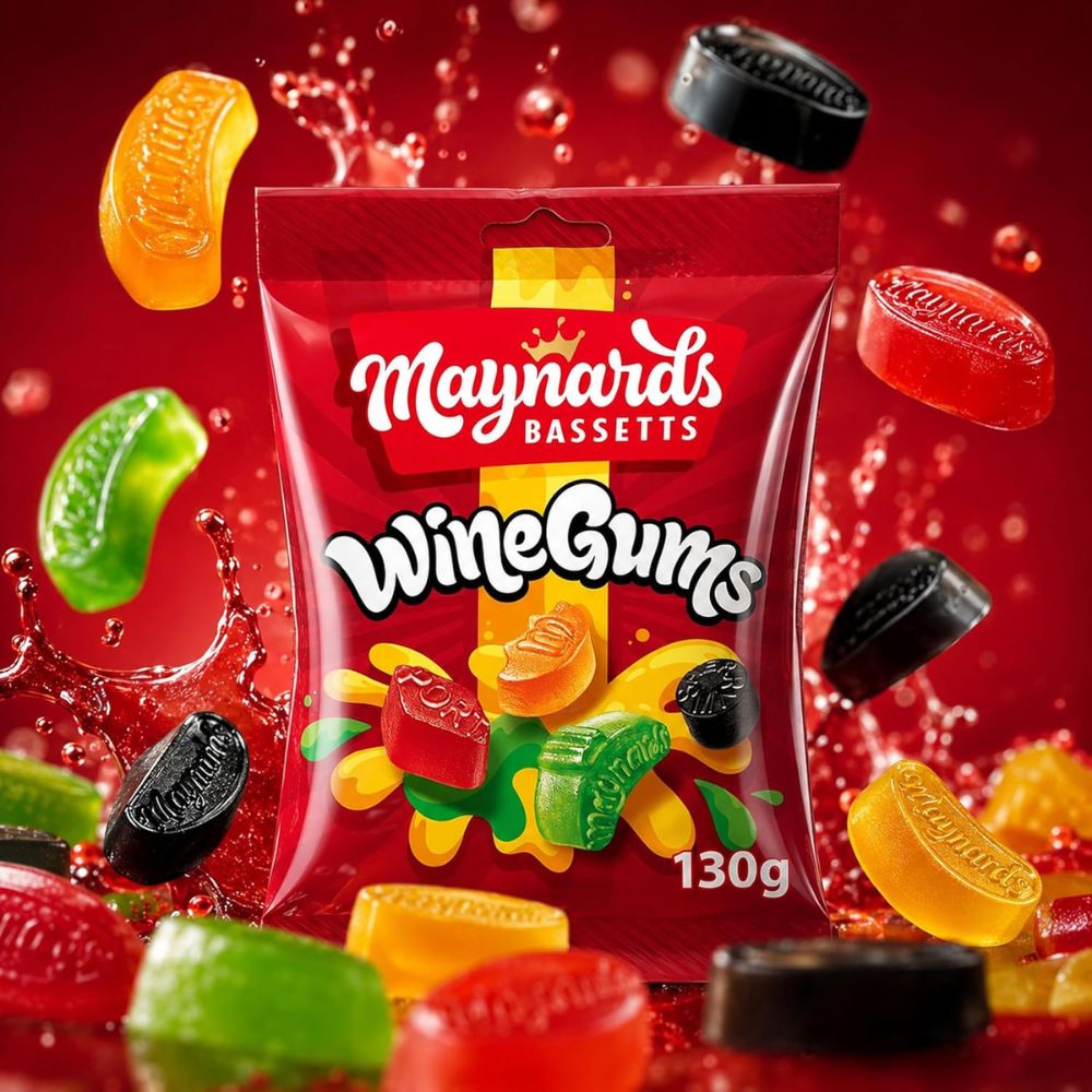 Maynards Bassetts Wine Gum Bag 130g