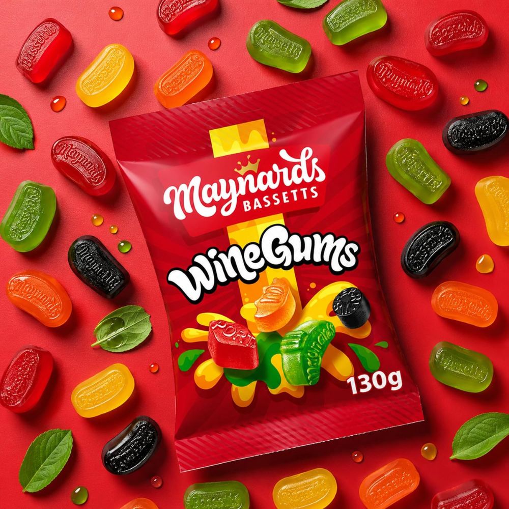 Maynards Bassetts Wine Gum Bag 130g
