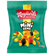 Maynards Bassetts Mini Gems 110G British gummy sweets product image