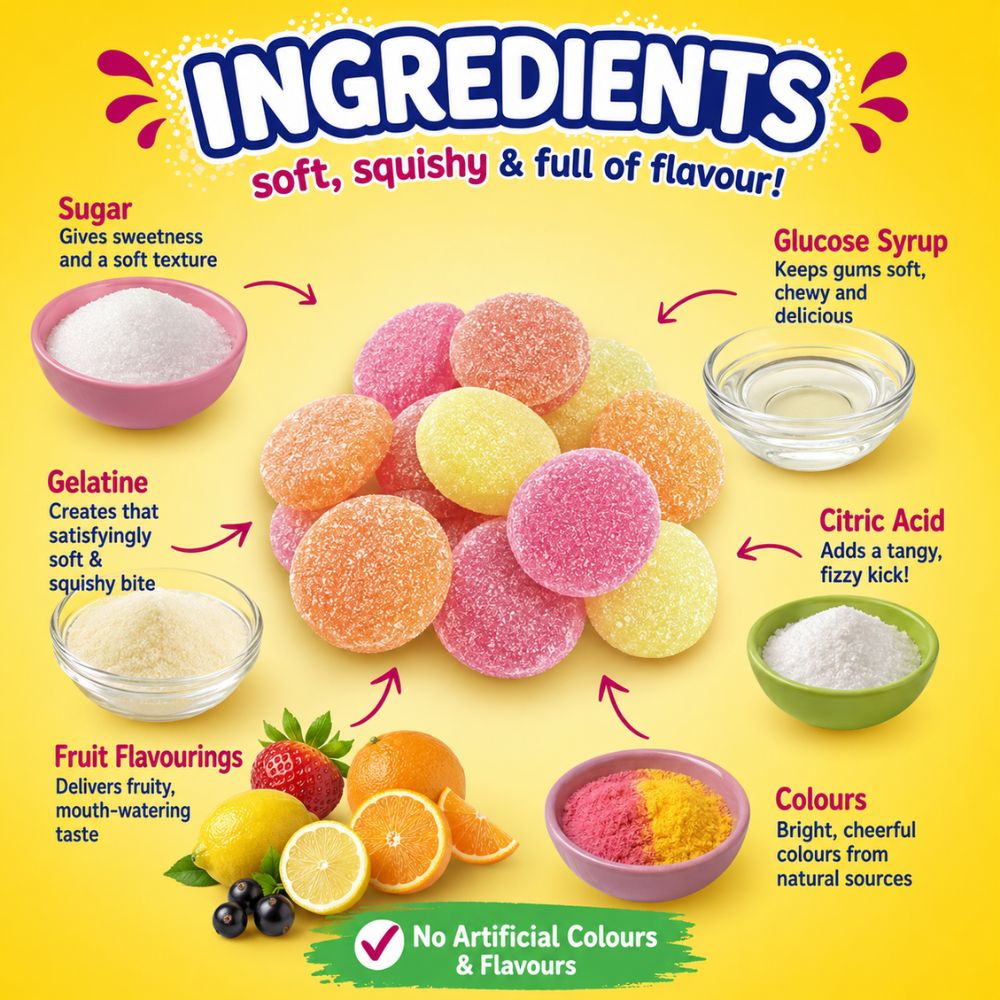 Barratt Refreshers Fizzy Softies 120g
