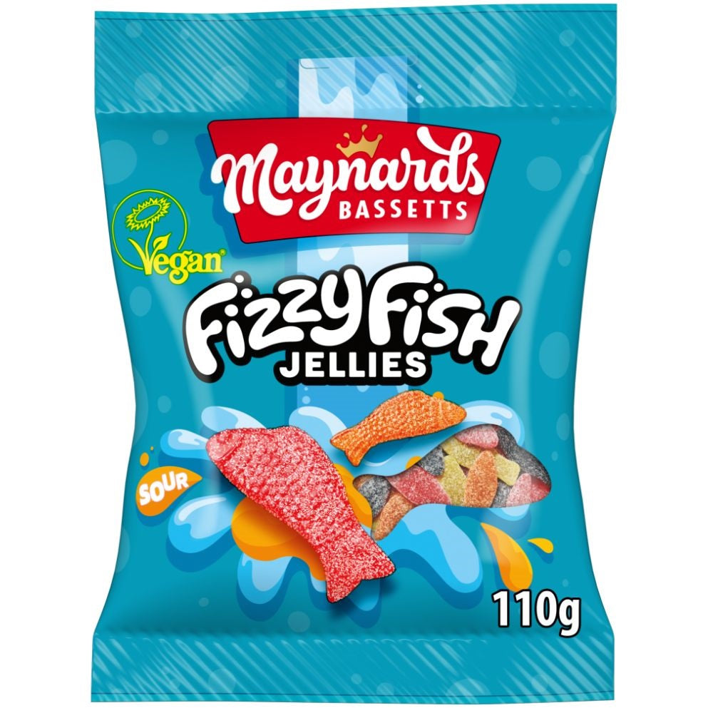 Maynards Bassetts Fizzy Fish 110g