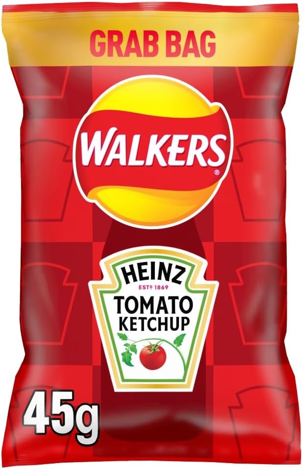 Walkers Heinz Tomato Ketchup Grab Bag 45g