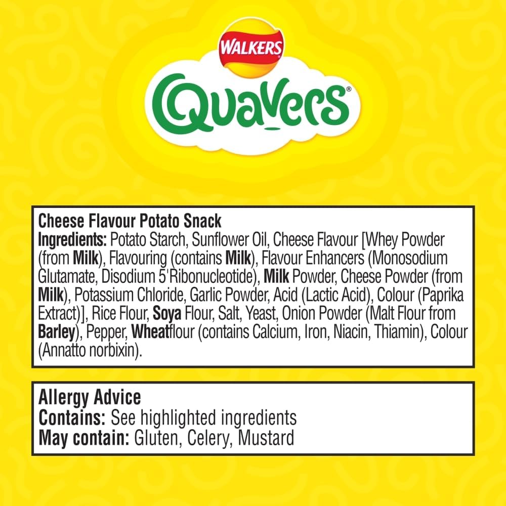 Walkers Quavers Cheese 34g