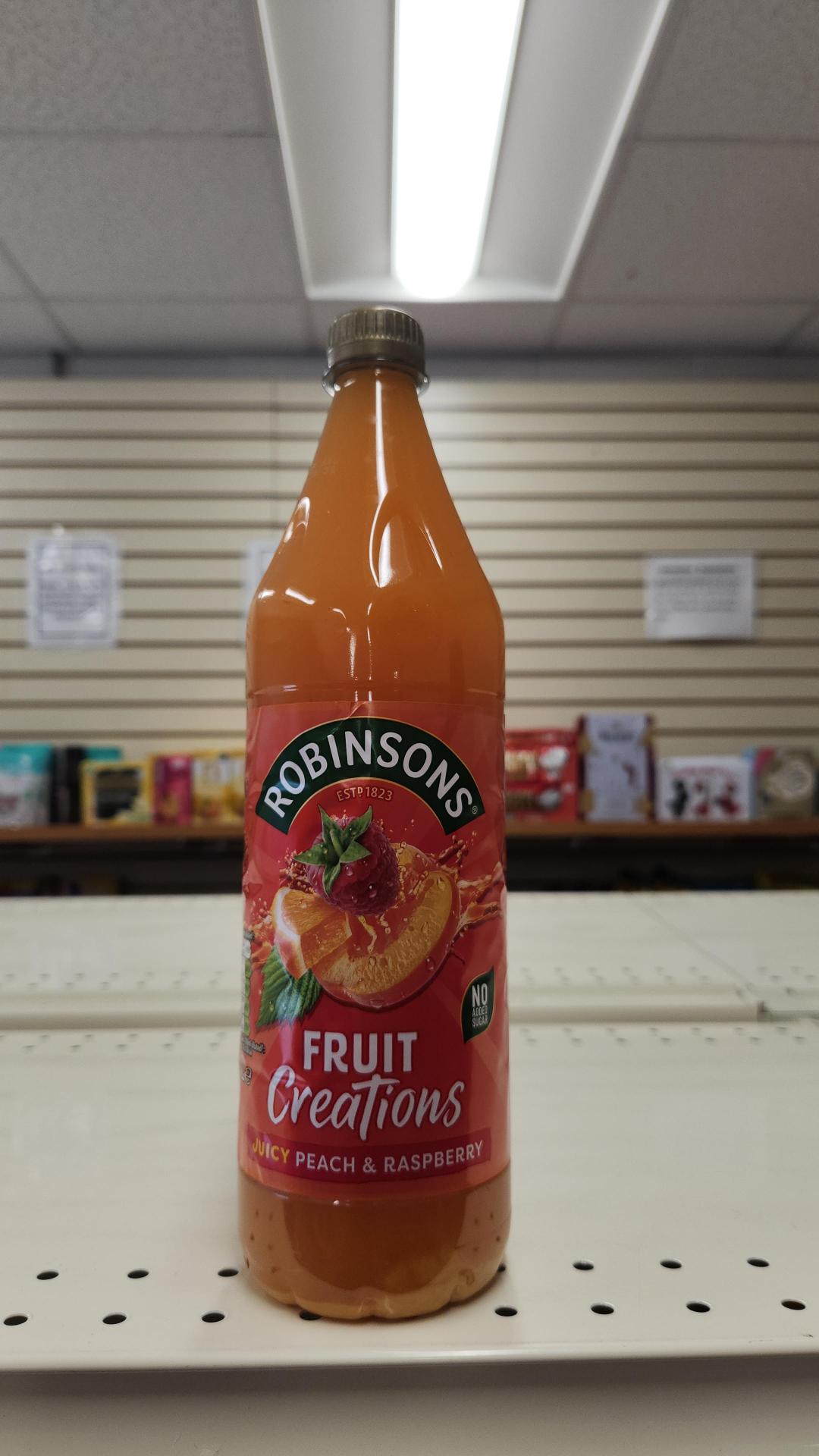 Robinsons Fruit Creations Peach & Raspberry Squash 1ltr