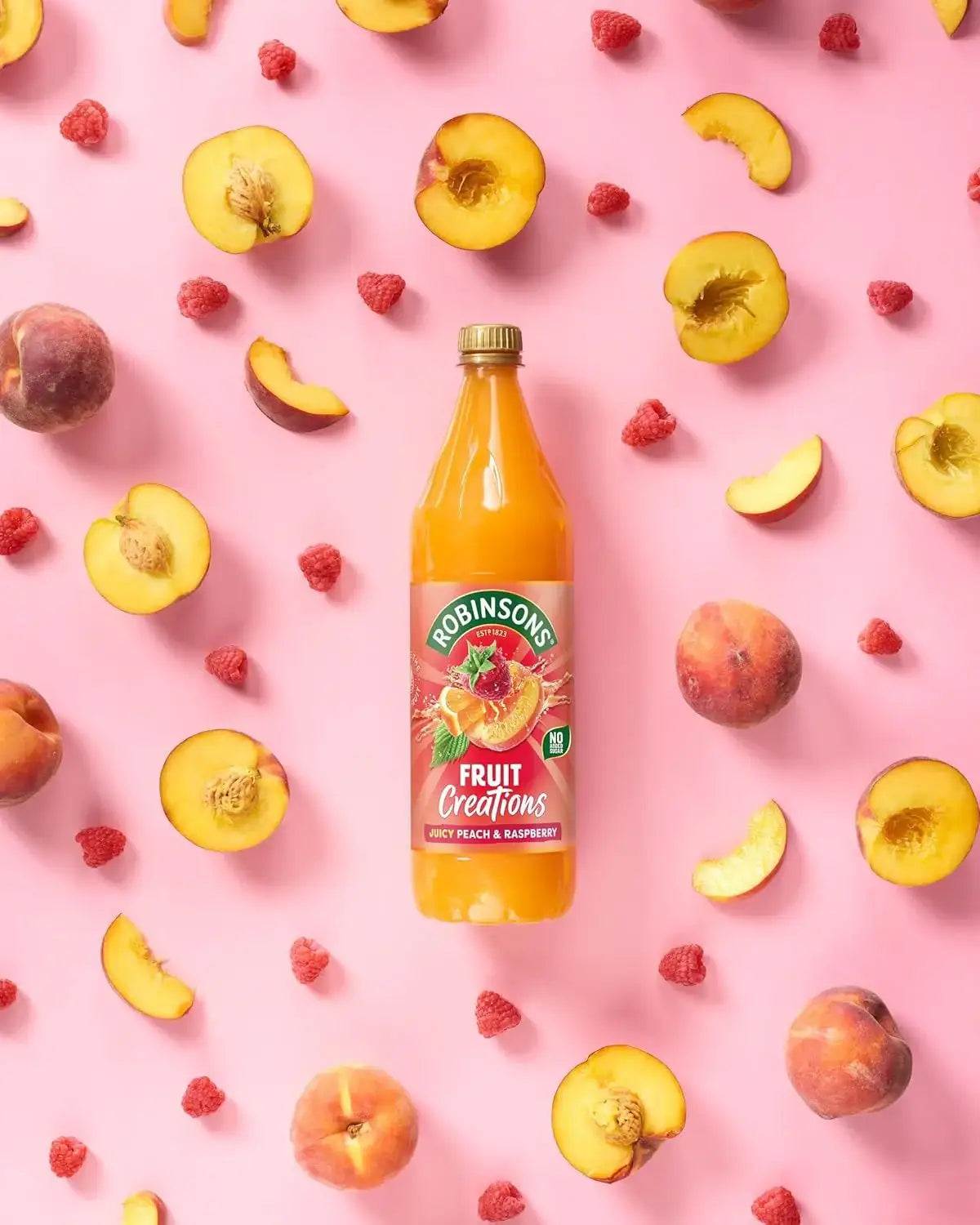 Robinsons Fruit Creations Peach & Raspberry Squash 1ltr