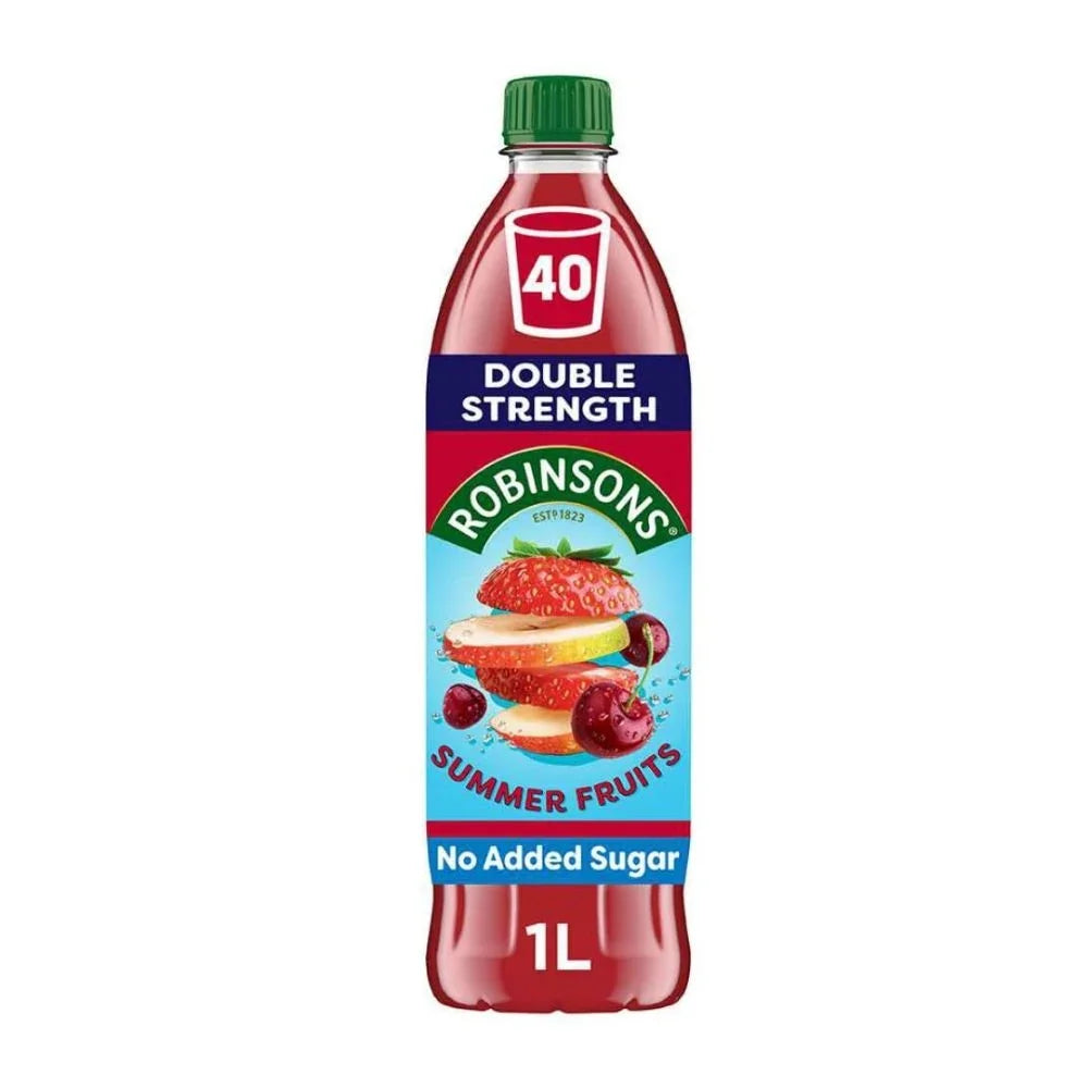 Robinsons Summer Fruit no-added-sugar double-strength squash 1L bottle