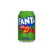 Fanta Mango 330ml Can – refreshing mango flavoured carbonated soft drink with fruity tropical taste.