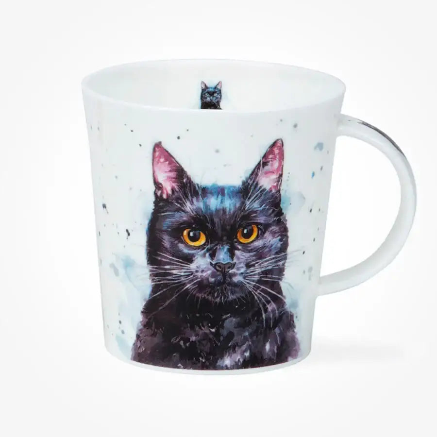 Dunoon Lomo Pawtraits Black Cat Mug