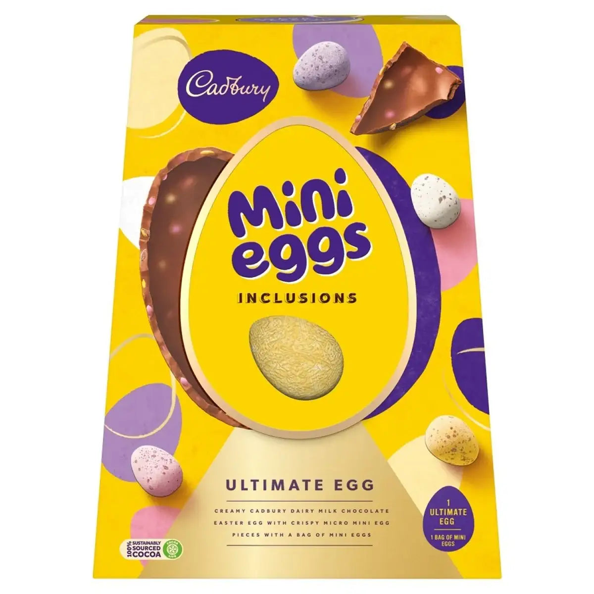 Cadbury Mini Eggs Inclusions Ultimate Egg Chocolate 380g