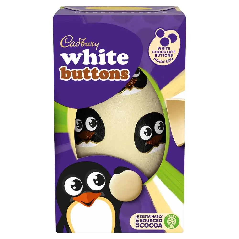 Cadbury Dairy Milk White Buttons Egg 98g