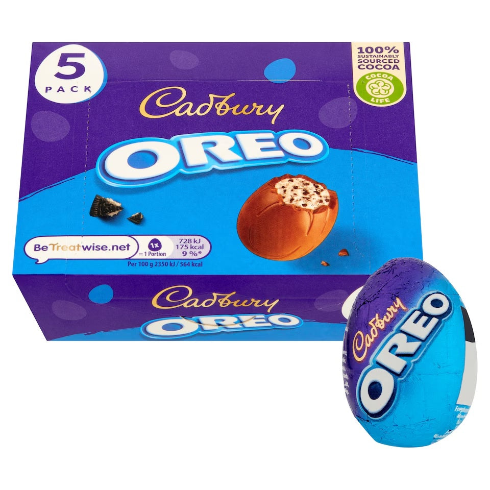Cadbury Oreo Chocolate Egg 5pk 155g