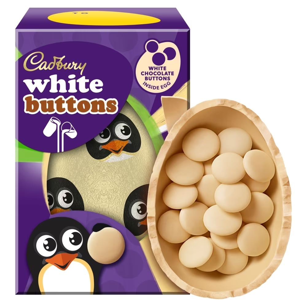 Cadbury White Buttons Egg 91g
