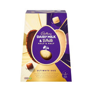 Cadbury Dairy Milk & White Half & Half Ultimate Egg 360g