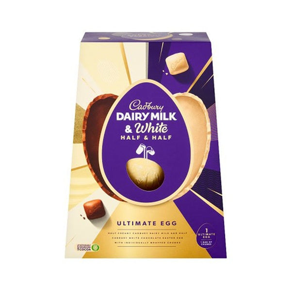 Cadbury Dairy Milk & White Half & Half Ultimate Egg 360g