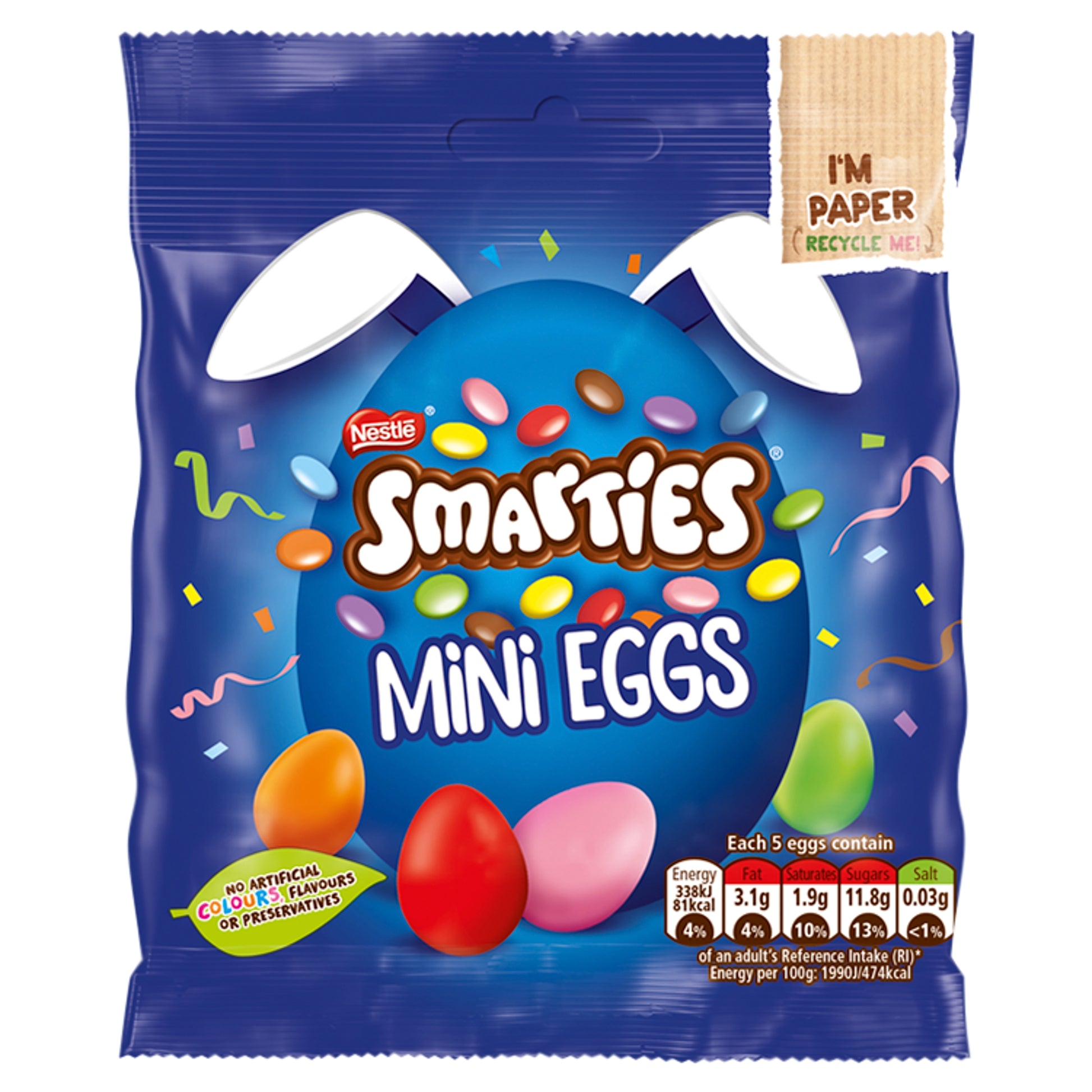 Smarties Mini Eggs Pouch 80g