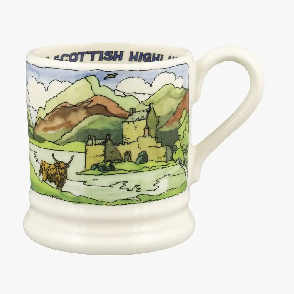 Emma Bridgewater Landscapes Of Dreams Scottish Highlands 1/2 Pint Mug