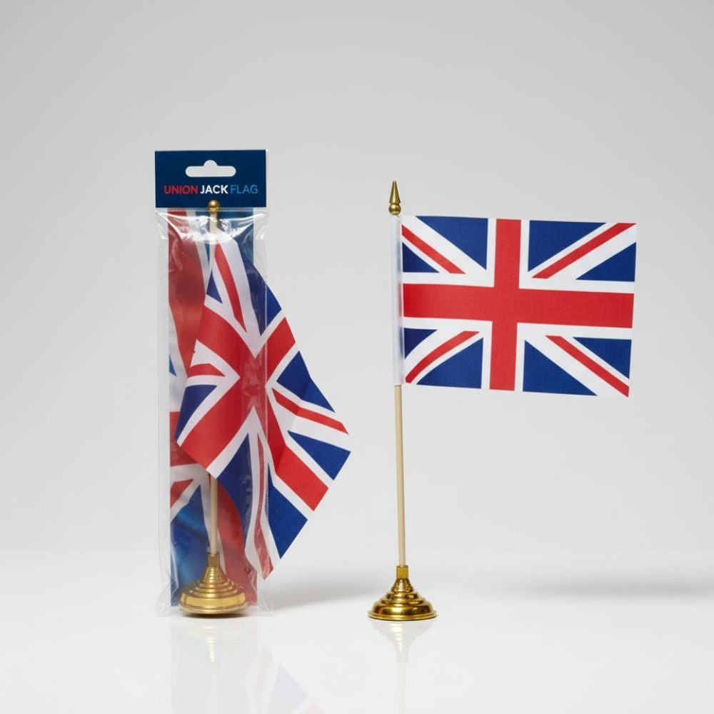 Elgate Union Jack Table Flag 6" x 4"