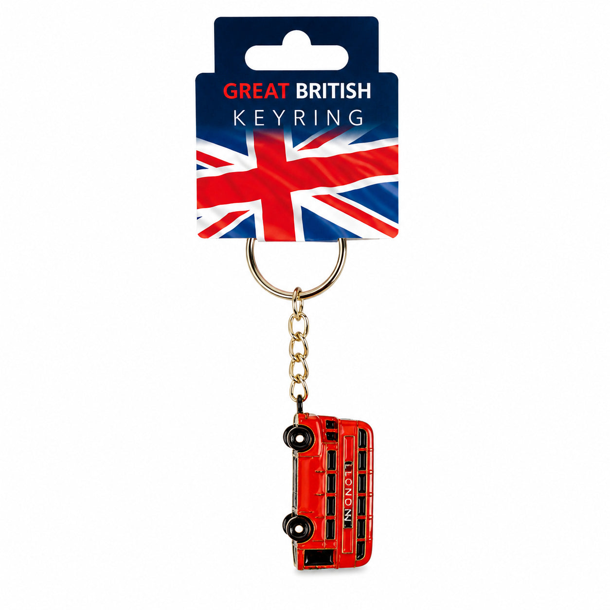 Elgate London Bus Metal Die Cast Keyring British souvenir keyring product image