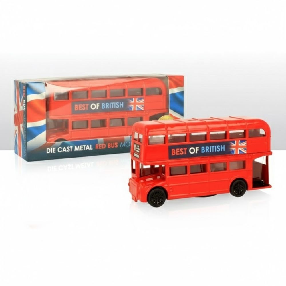 Elgate Die Cast Metal Red London Bus Money Box