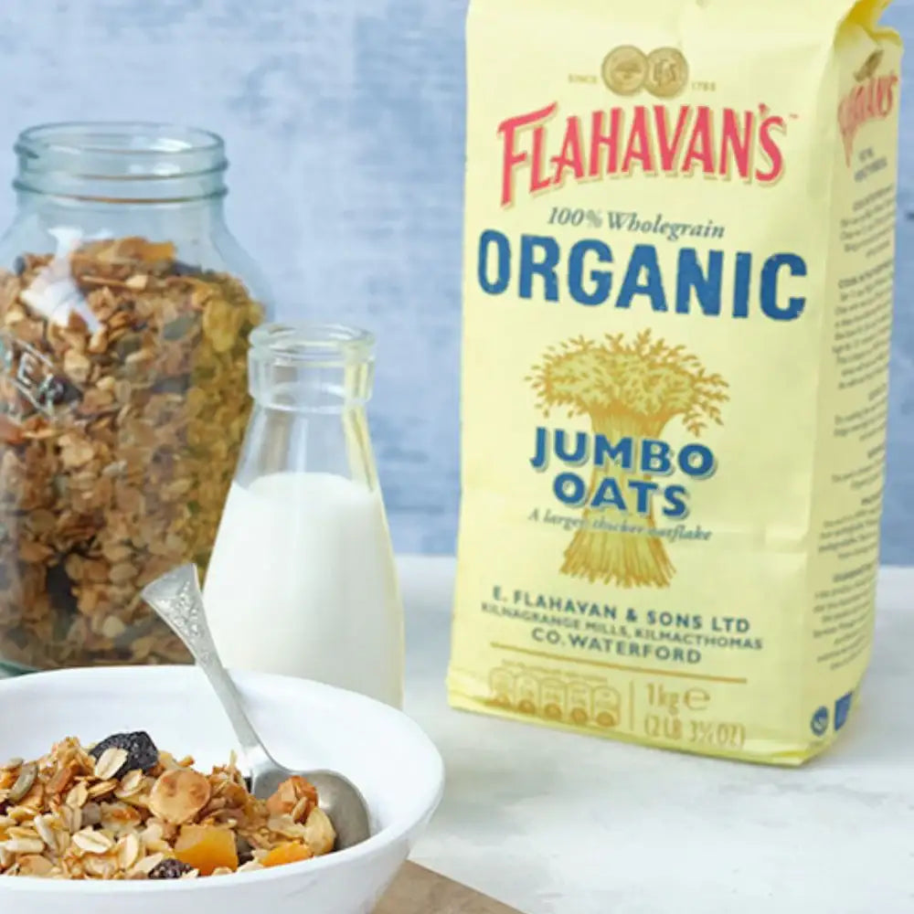 Flahavan's Organic Jumbo Oat Flakes 1kg