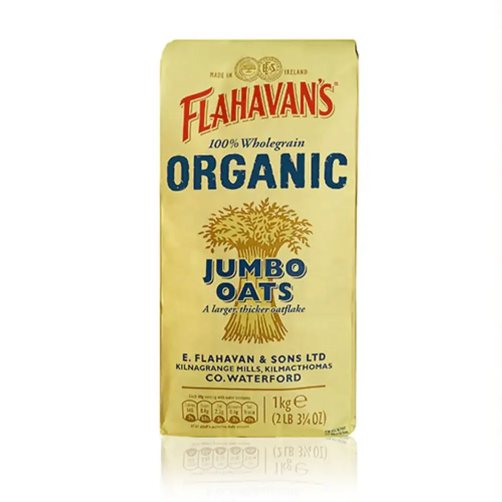 Flahavan's Organic Jumbo Oat Flakes 1kg