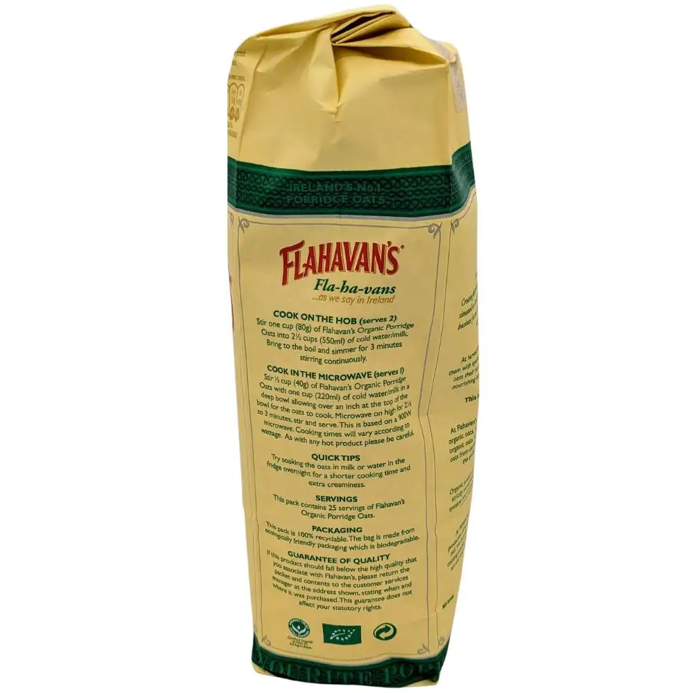 Flahavan's Organic Porridge Oats 1kg