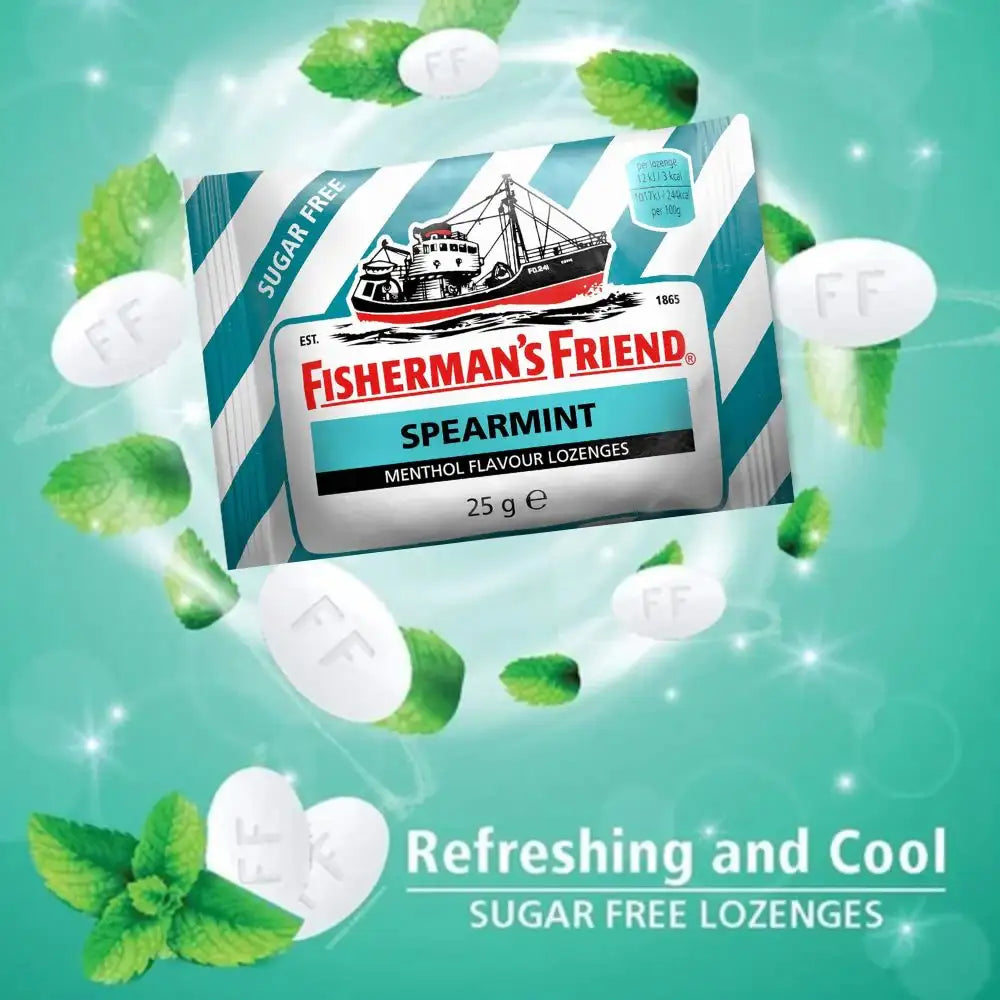 Fisherman's Friend Sugar Free Spearmint Menthol Flavour Lozenges 25g