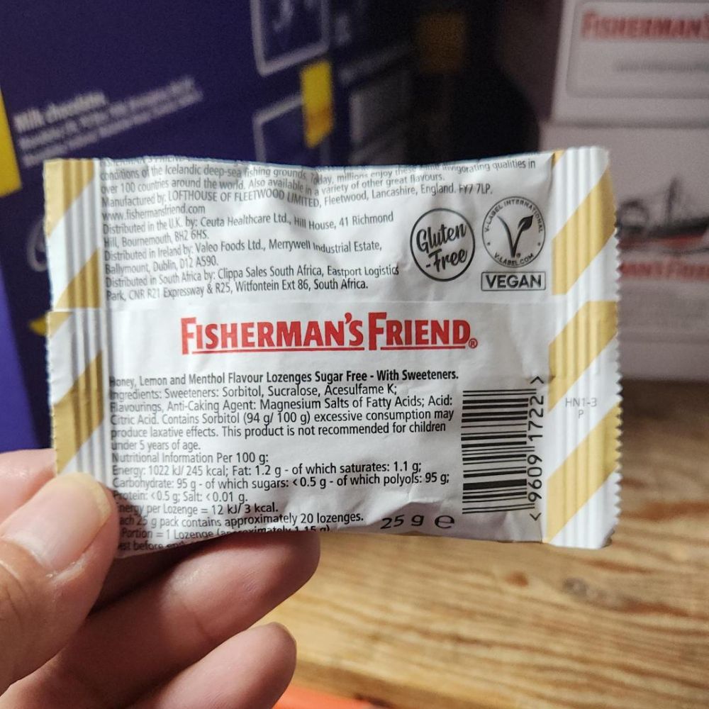 Fisherman's Friend Sugar Free Honey Lemon Lozenges 25g