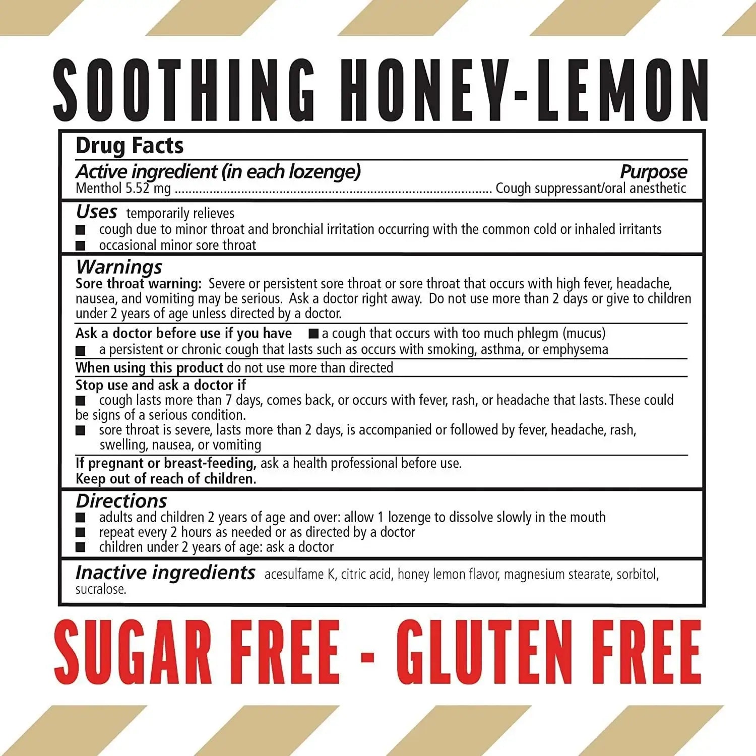 Fisherman's Friend Sugar Free Honey Lemon Lozenges 25g