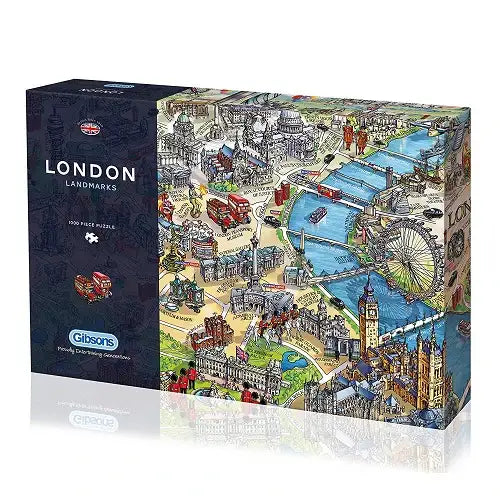Gibsons London Landmarks Jigsaw 1000 Pieces Puzzle