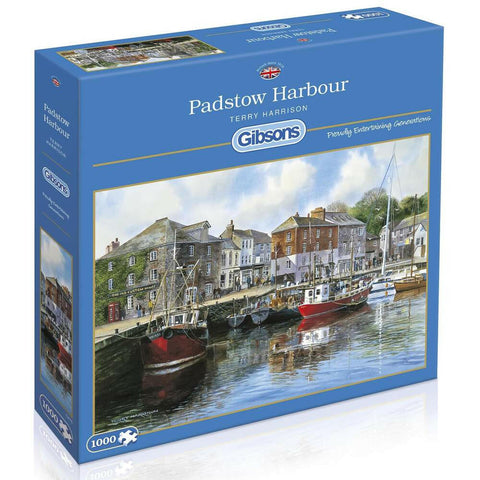 Gibsons Padstow Harbour Jigsaw Puzzle (1000-Piece) - British Food Supplies