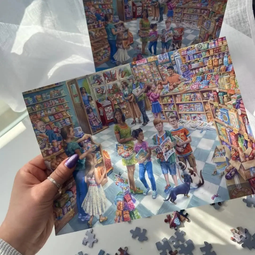 Gibsons Village News Jigsaw Puzzle (1000 Piece)