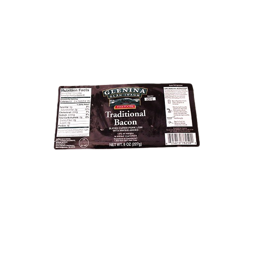 Glenina Traditional Bacon 8oz product image