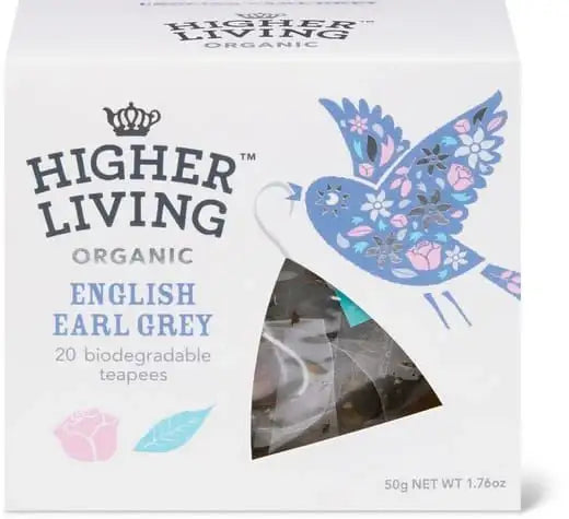 Higher Living Organic Tea - English Earl Grey 50g (20 Teabags)