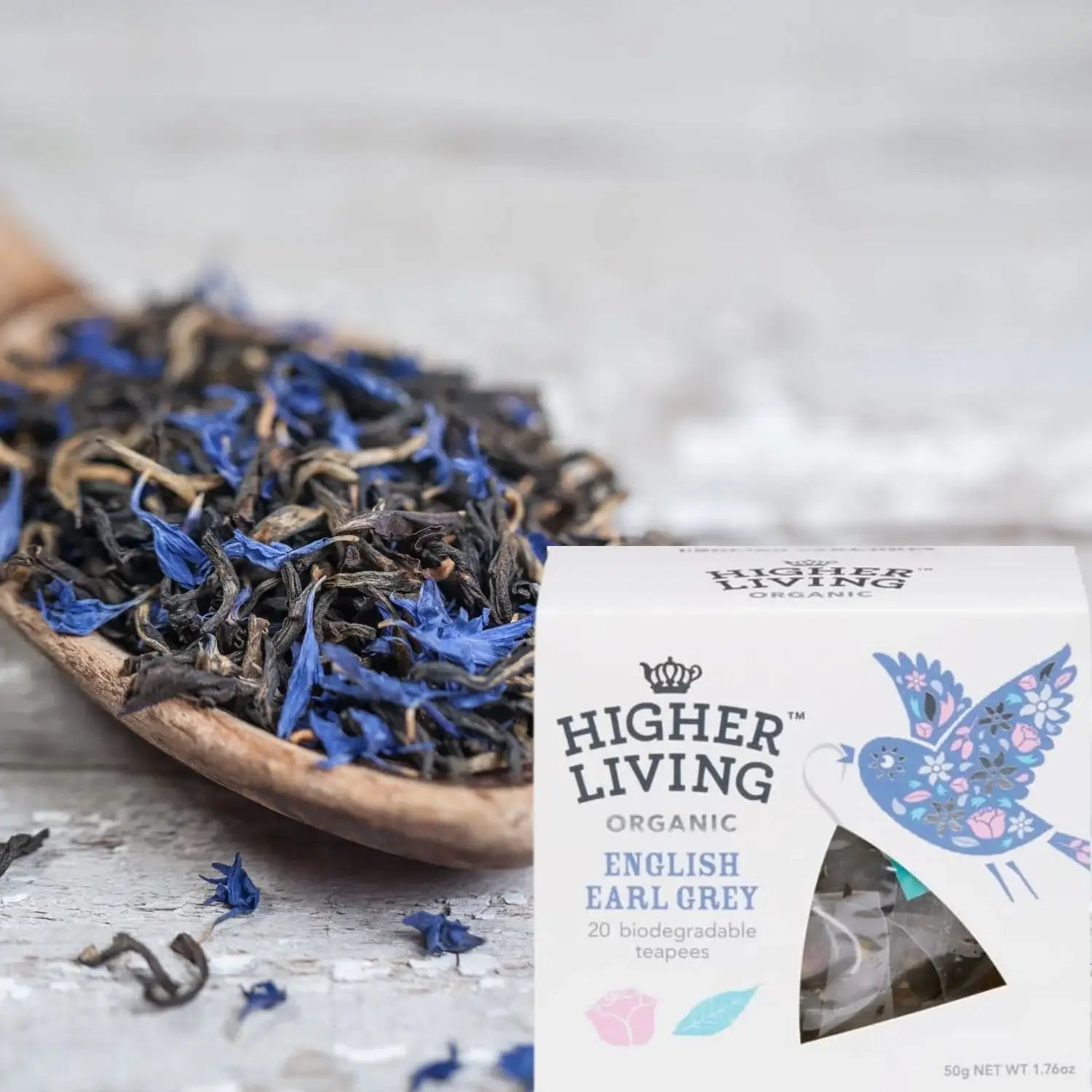 Higher Living Organic Tea - English Earl Grey 50g (20 Teabags)