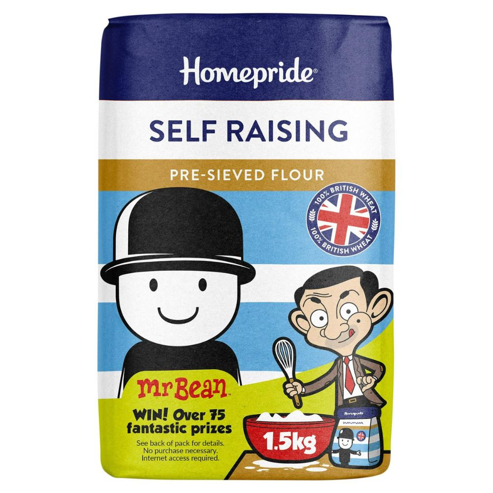 Homepride pre-sieved self raising flour 1.5kg iconic Fred pack