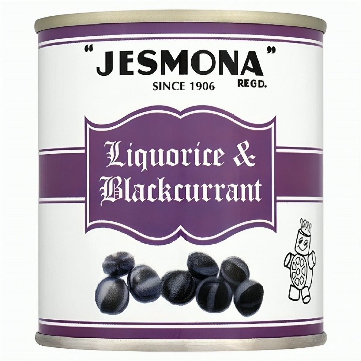 Jesmona Liquorice & Blackcurrant Sweets Tin 250g product image