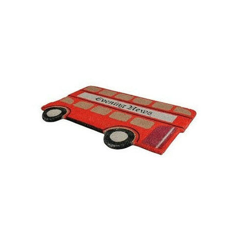 Jvl London Bus Coir Mat (Red) - British Food Supplies