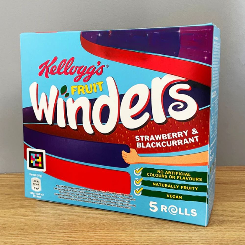 Kellogg's Fruit Winders Doubles Strawberry & Blackcurrant (5x17g)