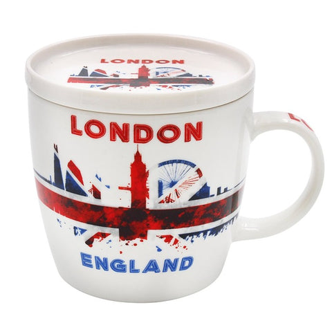 Lesser & Pavey London Skyline Mug & Coaster - British Food Supplies