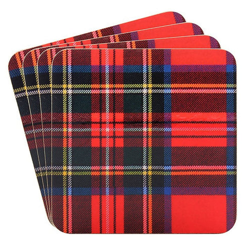 Lesser & Pavey Tartan Coasters Set 4 - British Food Supplies