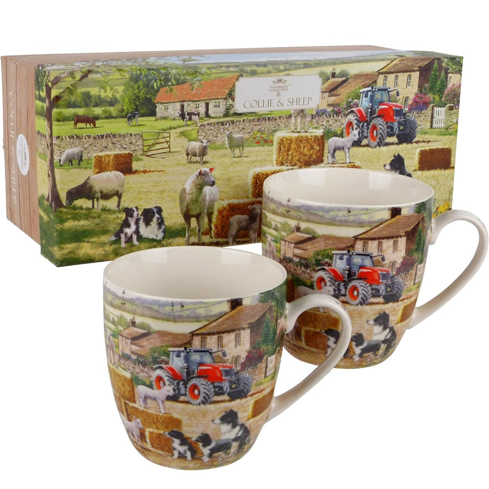 Lesser & Pavey Collie & Sheep Mugs Set of 2 product image