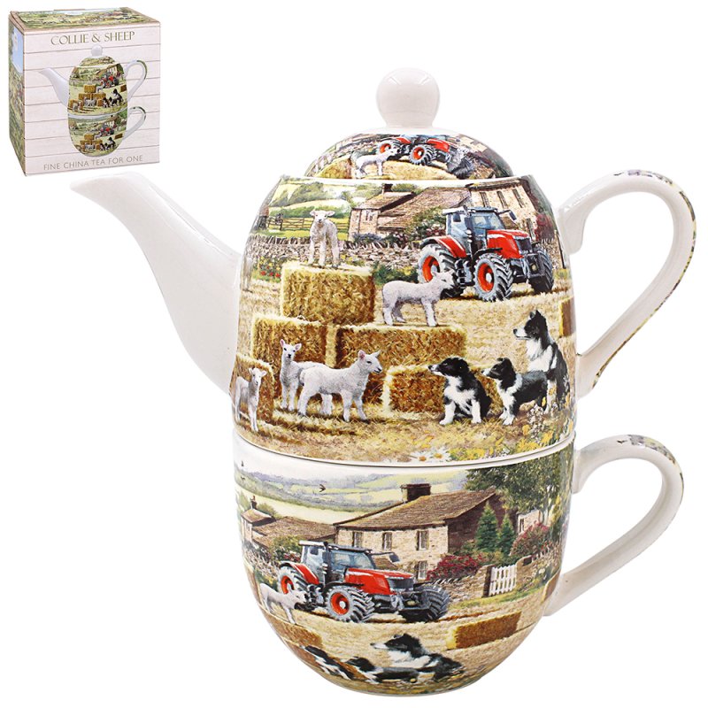 Lesser & Pavey Collie & Sheep Tea For One