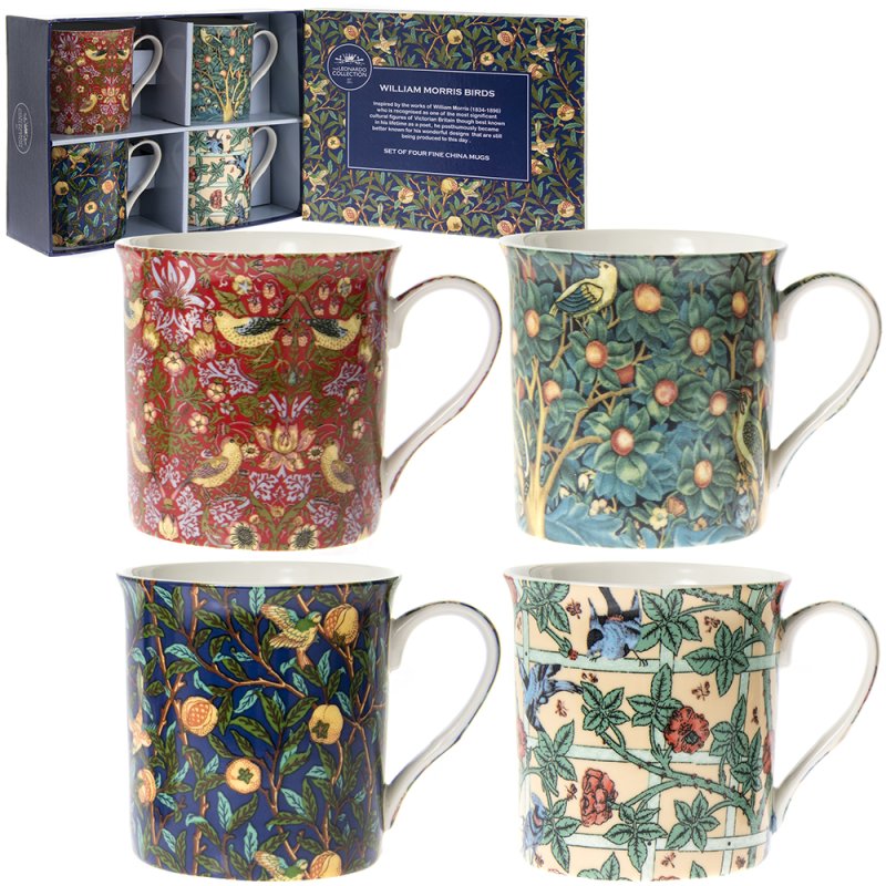 Lesser & Pavey William Morris Mugs Set Of 4 mug set kitchen gift product image
