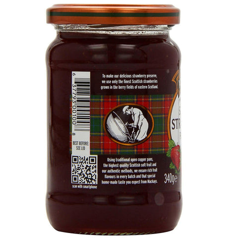 Mackays Scottish Strawberry Preserve Jam 340g - British Food Supplies